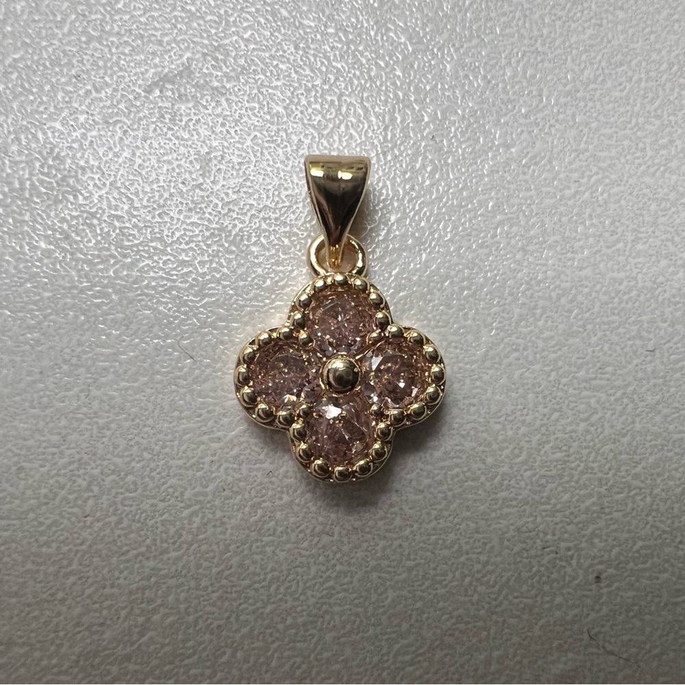Pretty Bird Pink Flower Pendant